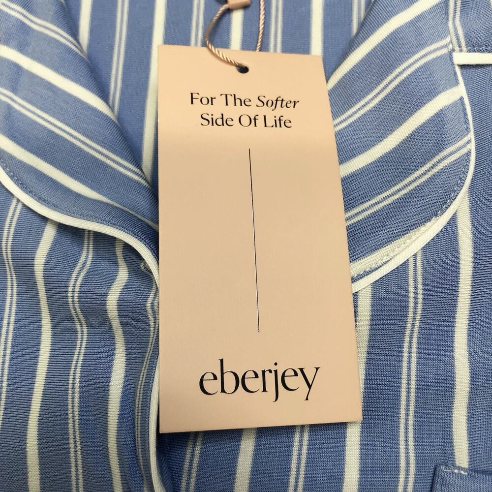 NWT Eberjey Gisele Shortie Short Pajama Set Modal Blend Size XL Vista Blue - Picture 5 of 10